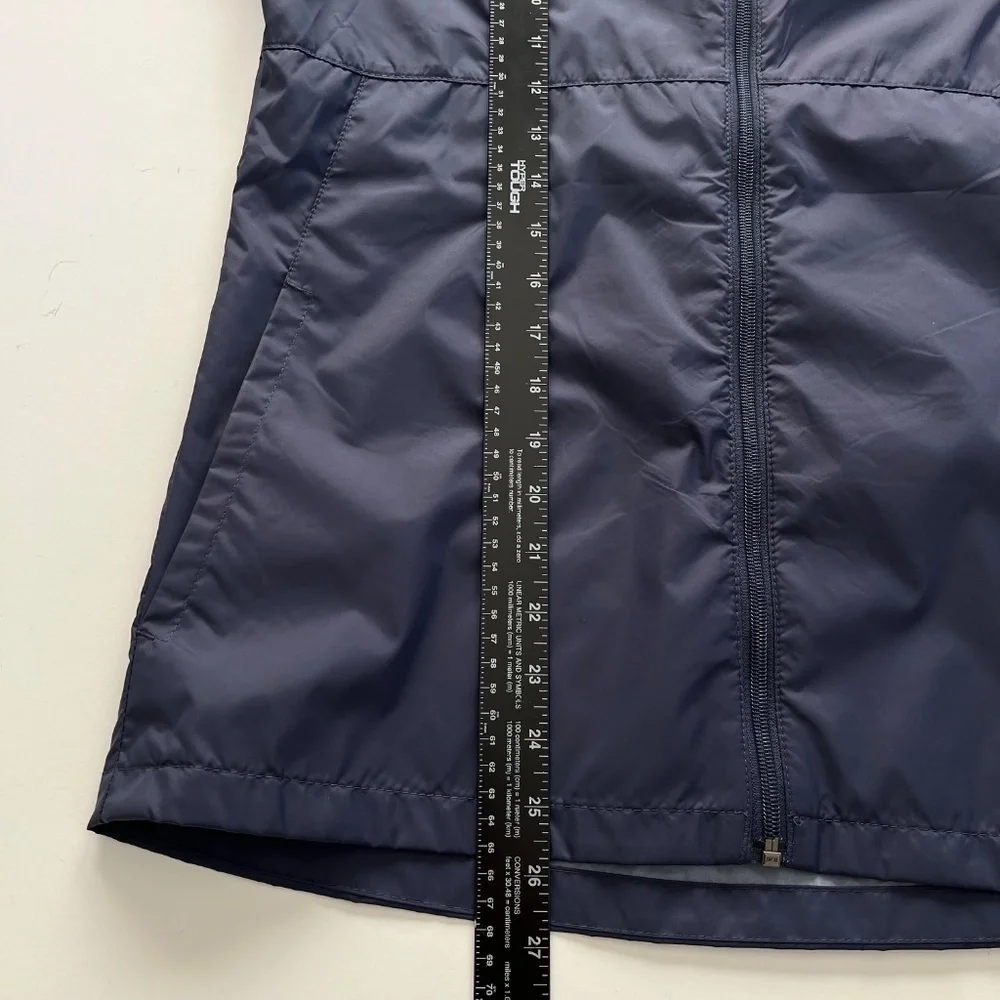 Columbia Unisex Kids Rain Jacket Sz XL 18-20 Navy Blue Windbreaker Light Hooded